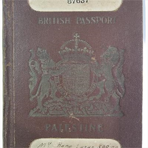 דרכון מנדטורי מקורי משנת 1937