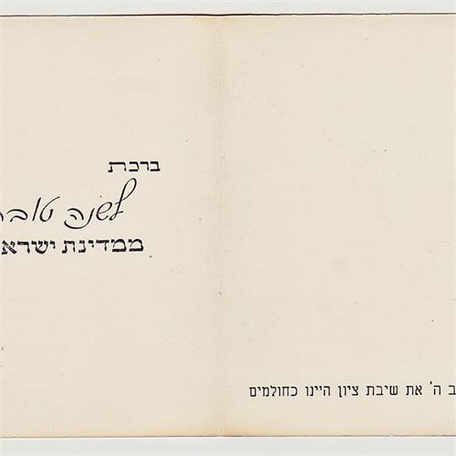 תצלום היסטורי נדיר 'לשנה טובה' - ניצולי שואה עם דגל ישראל