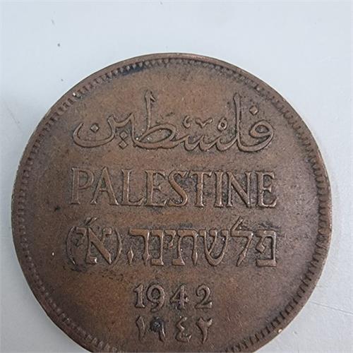 מטבע 2 מיל מקורי מתקופת המנדט