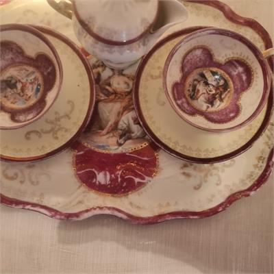 סט אירוח פורצלן "וינה העתיקה" (Alt Wien) – Antique Patina