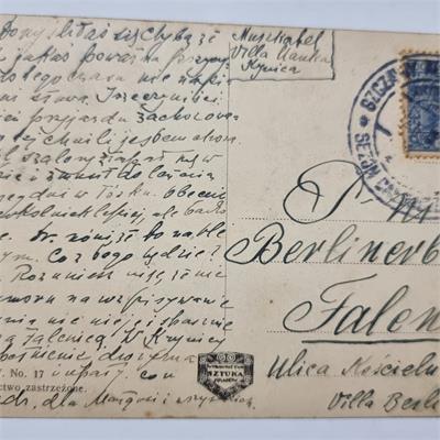 גלויה נדירה (1927): וילה "שלושת הוורדים" בקריניצה ליעד יהודי