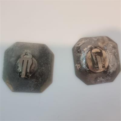 עגילי קמיע "אייל הצפון" – וינטג' פיסולי מרשים