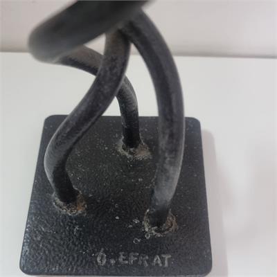 פמוטים פיסוליים בעבודת יד של גדעון אפרת + חתימה G.Efrat