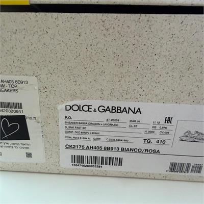 למכירה: סניקרס Dolce & Gabbana "כמו חדשות" – דגם לבן/ורוד