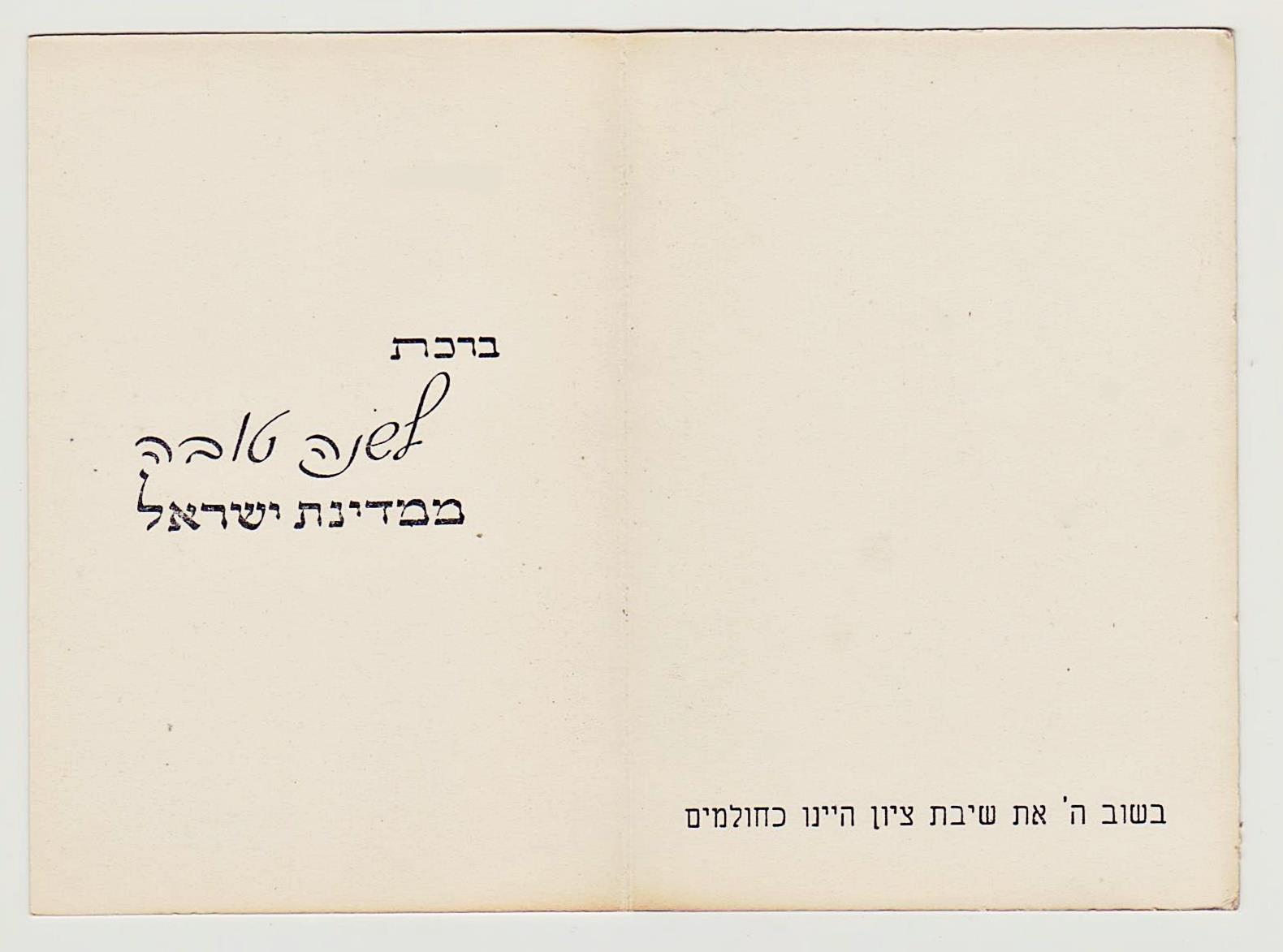 תצלום היסטורי נדיר 'לשנה טובה' - ניצולי שואה עם דגל ישראל