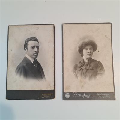 תצלומי סטודיו מקוריים (Cabinet Cards) מתחילת המאה ה־20