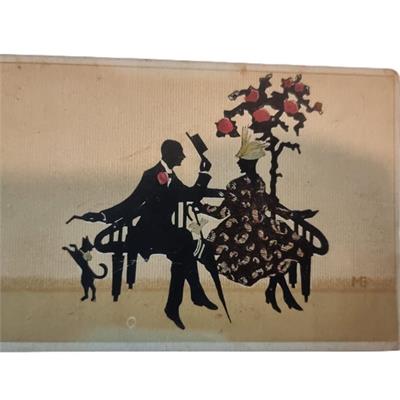 איור "צלליות" נדירה  (1929) של האמנית  Margo Gerow (MG)