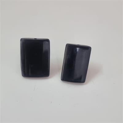 עגילי קליפס וינטג' ייחודיים – "אוניקס" שחור עם סיפור 🖤