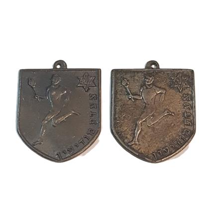 זוג מדליות היסטוריות "צעדת מודיעין" משנת 1974