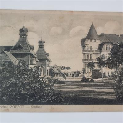 גלויה נדירה משנת 1924 – סופוט (Zoppot), פולין 