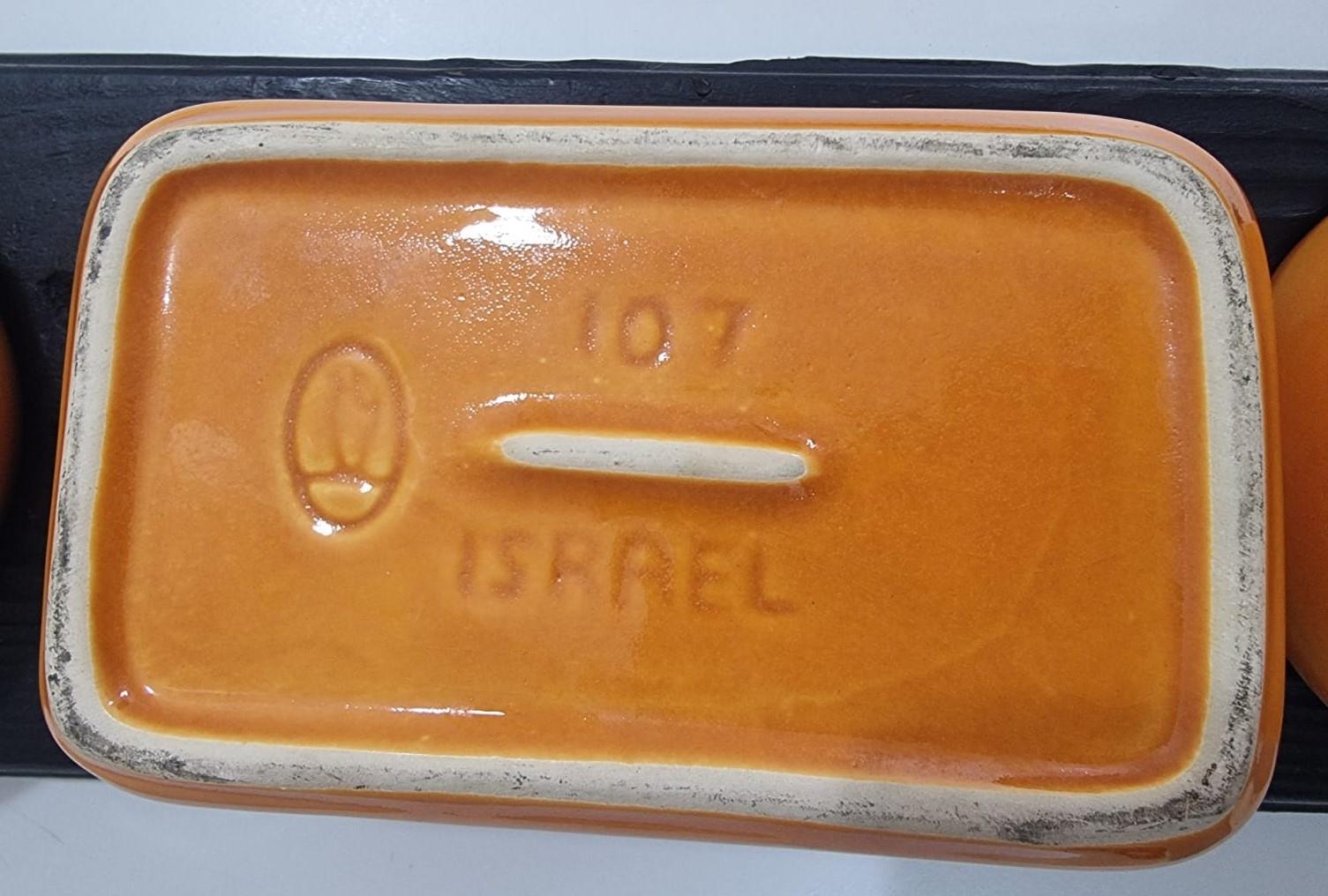 סט הגשה קרמיקה לפיד