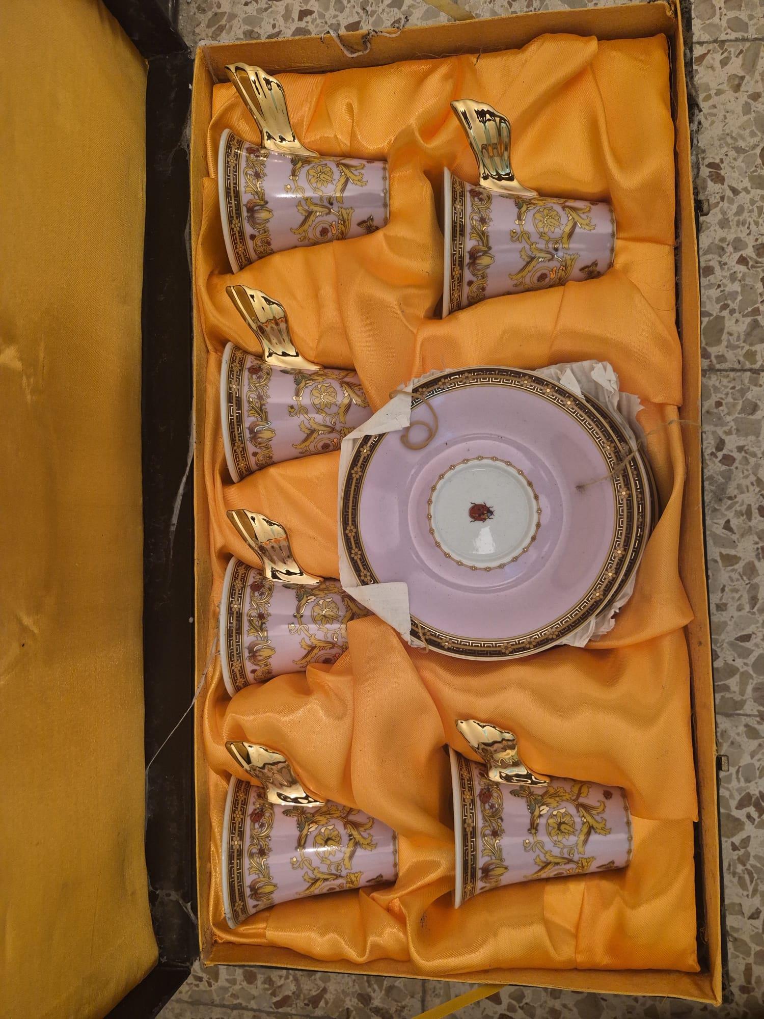 סט קפה מקורי Versace Rosenthal  Le Jardin de Versace  12 