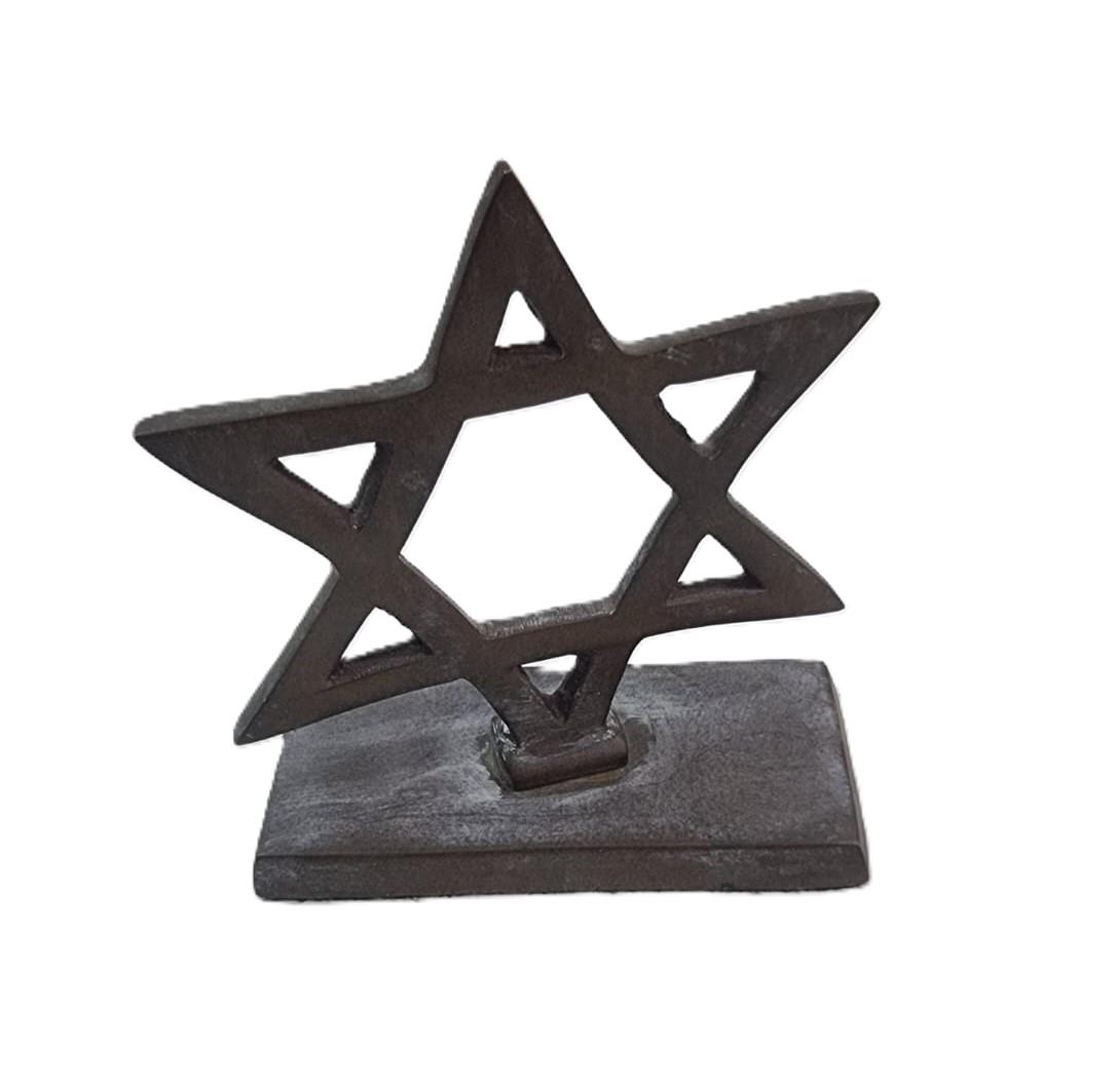 מגן דוד ממתכת יצוקה
