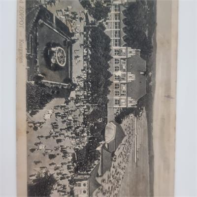 גלויה נדירה (1921) מזופוט (דנציג) ללב הרובע היהודי בוורשה 