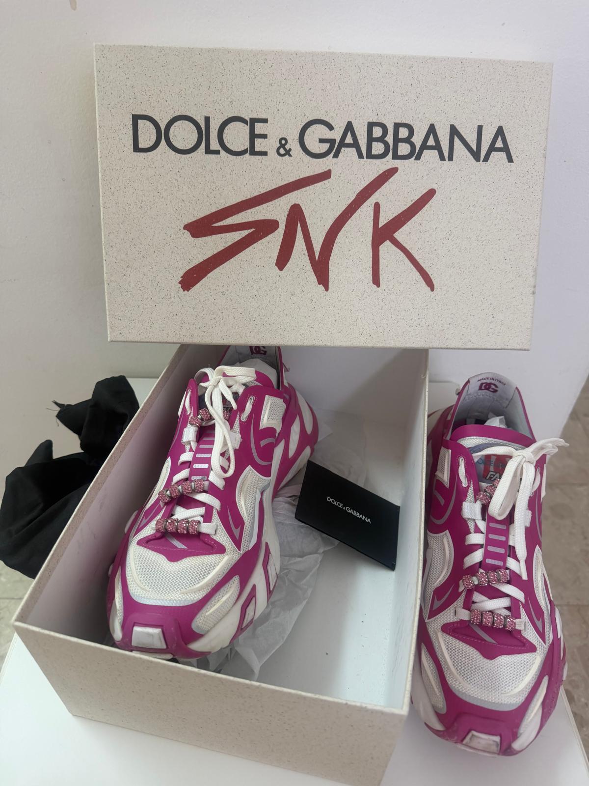 למכירה: סניקרס Dolce & Gabbana "כמו חדשות" – דגם לבן/ורוד
