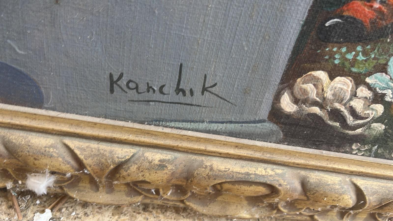 ציור שמן חתום 'Kanchik' - פרט